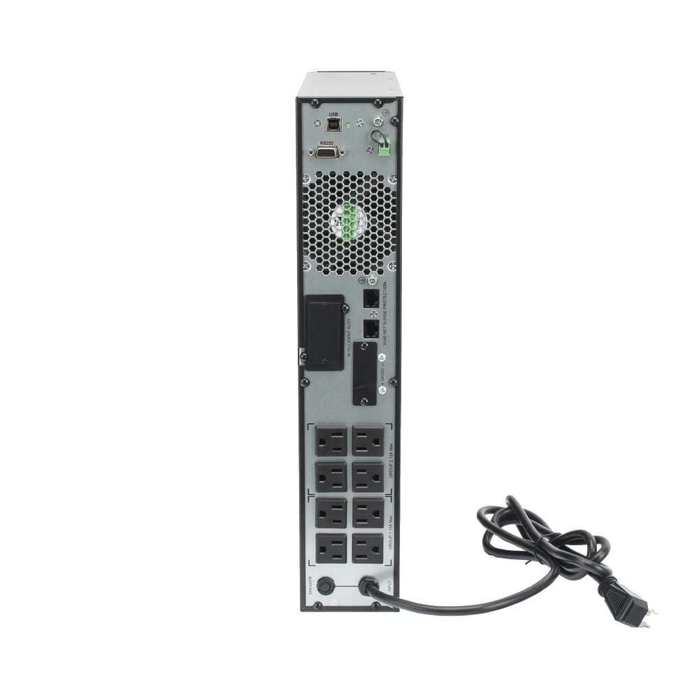 UPS de 1000VA/900W / Topología On-Line Doble Conversión / Entrada y Salida de 120 Vca / Clavija de Entrada NEMA 5-20P / Pantalla LCD Configurable / Formato Rack/Torre / 8 Salidas - Image 2