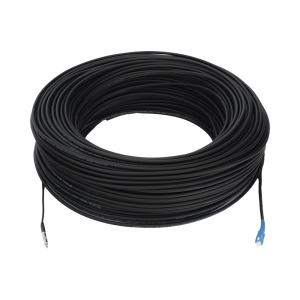 Rollo de Fibra ?ptica Drop Redonda G657A2 Monomodo Simplex de 200 Metros (656.17 pies) con Conectores SC/UPC-SC/UPC para Instalaciones A?reas, Subterr?neas o a la Intemperie