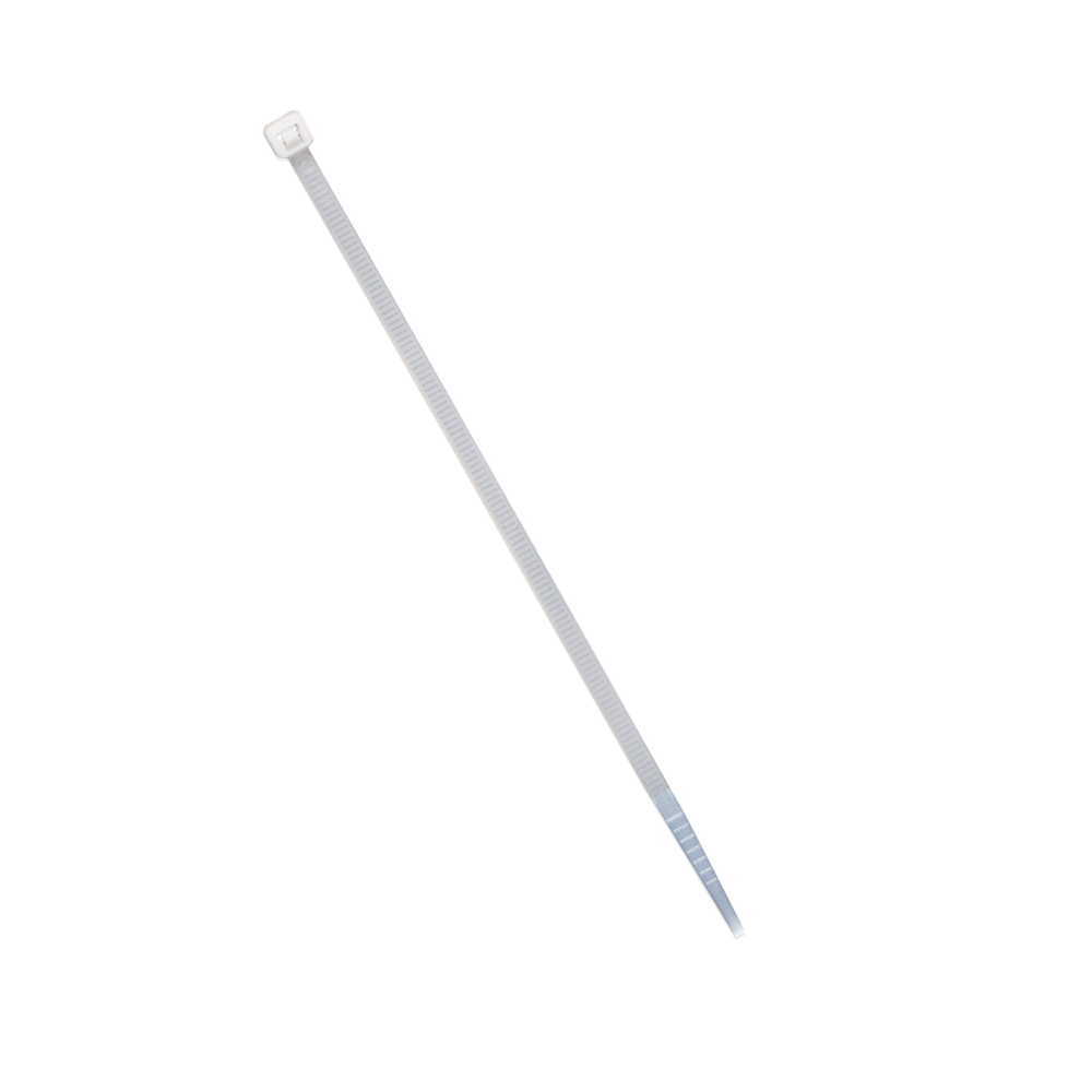 Cincho de plástico, Color Natural, 3.5 x 150 mm, Ideal para sujeción de cables (Bolsa con 100 piezas)
