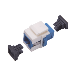 Acoplador Keystone de Fibra ?ptica Monomodo SC/PC Simplex a SC/PC Simplex