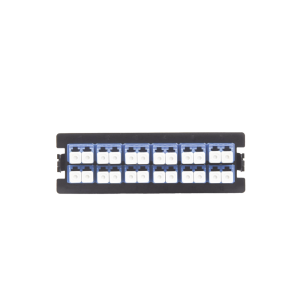Placa Acopladora para Distribuidor de Fibra ?ptica LP-ODF-8024, Incluye 12 Acopladores LC Duplex para Fibra Monomodo