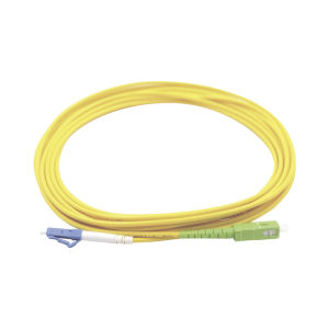 Jumper de Fibra ?ptica Monomodo LC/UPC SC/APC Simplex, Color Amarillo 1 Metro (3.28 Pies)