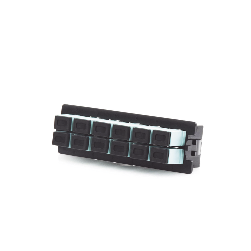 Placa Acopladora para Distribuidor de Fibra ?ptica LP-ODF-8024, Incluye 12 Acopladores SC Simplex para Fibra Multimodo (12 Fibras) - Image 2