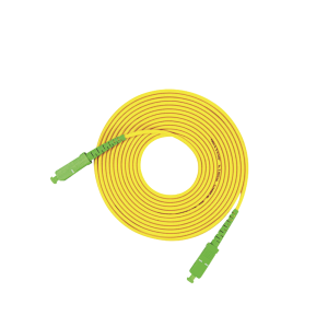 Jumper de Fibra ?ptica Monomodo SC/APC-SC/APC Simplex, Color Amarillo, 3 Metros (9.84 Pies)