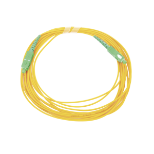 Jumper de Fibra ?ptica Monomodo SC/APC - SC/APC Simplex, Color Amarillo, 5 Metros (16.40 Pies)