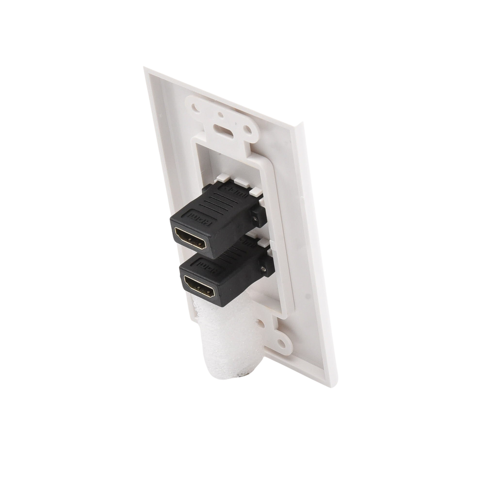 Placa de Pared de 2 Puertos HDMI Hembra a Hembra - Image 5