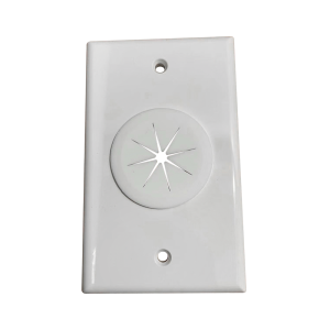 Placa de Pared, con Orificio y Grommet, Ideal para Pasar Cables