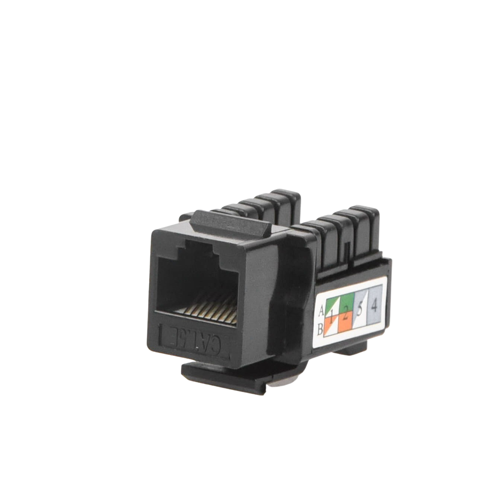 M?dulo Jack Keystone Cat5e con Terminaci?n 110 (Punchdown) para Faceplate - Color Negro - Image 3