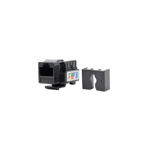 M?dulo Jack Keystone Cat5e con Terminaci?n 110 (Punchdown) para Faceplate - Color Negro