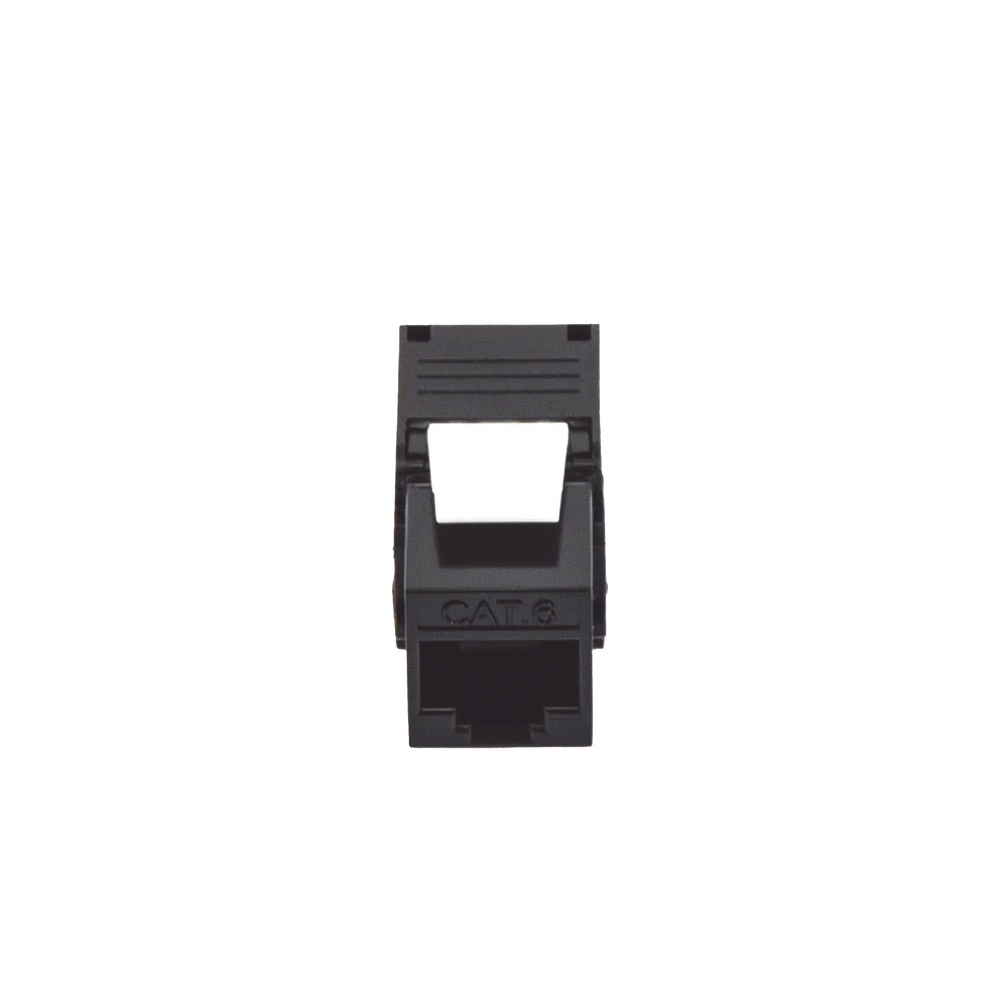 M?dulo Jack Keystone Cat6 (Toolless), con Terminaci?n en ?ngulo 180 - Color Negro, Compatible con Faceplate y Patchpanel Linkedpro - Image 3