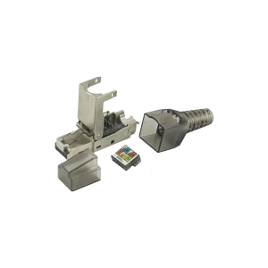 Plug RJ45 Blindado Categor?a 6A - Sin Herramienta, para Terminaci?n en Campo