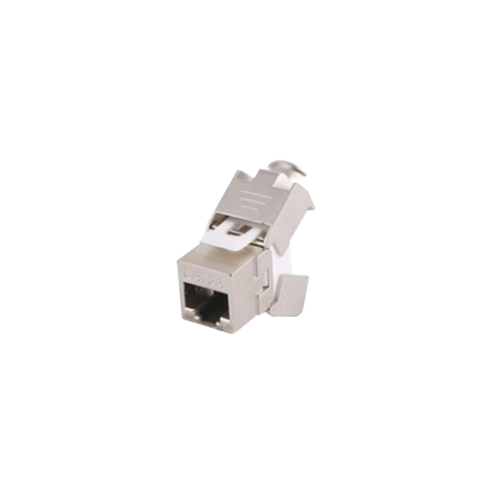 M?dulo Jack Keystone Cat6A Blindado (STP) sin Herramienta (Toolless) para Faceplate
