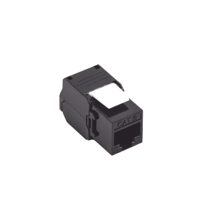 M?dulo Jack Keystone Cat6A (Toolless), con Terminaci?n en ?ngulo 180 - Color Negro, Compatible con Faceplate y Patchpanel Linkedpro