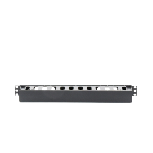 Organizador de Cables Horizontal de 1U para Rack de 19", Fabricado en Polímero Resistente a Deformaciones y Rayones