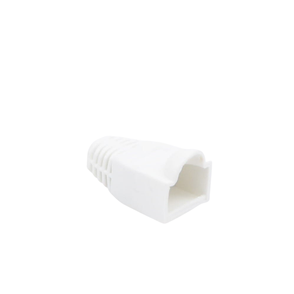 Bota Pl?stica para Protecci?n de Plug RJ45, Color Blanco