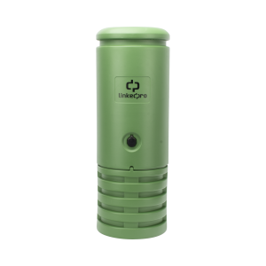 Pedestal para Cajas de Empalme de Fibra ?ptica Cil?ndrico Color Verde con Bracket Est?ndar (No Incluye Caja de Empalme)