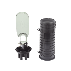 Caja de Distribuci?n de Fibra ?ptica Vertical Tipo Domo, 48 Empalmes (Expandible Hasta 96 Empalmes con Charola LP-SCV-48-ST), Exterior, IP68