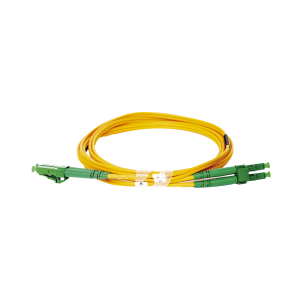 Jumper de Fibra ?ptica Monomodo 9/125 LC/APC-LC/APC Duplex PVC, 2.0 mm, Amarillo, 2 Metros (6.56 Pies)