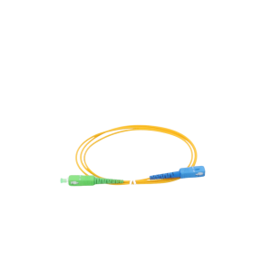 Jumper de Fibra ?ptica Monomodo SC/APC-SC/UPC Simplex de 1 Metro (3.28 Pies), 2mm