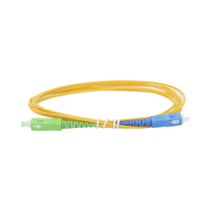 Jumper de Fibra ?ptica Monomodo SC/APC-SC/UPC Simplex de 2 Metros (6.56 Pies), 2mm