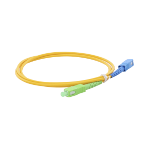 Jumper de Fibra ?ptica Monomodo SC/APC-SC/UPC Simplex de 1 Metro (3.28 Pies), 3mm