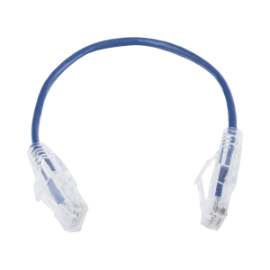 Cable de Parcheo Slim UTP Cat6 - 20 cm (7.87 Pulgadas) Azul Di?metro Reducido (28 AWG)