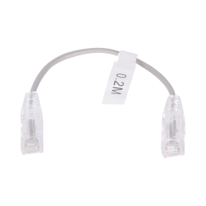 Cable de Parcheo Slim UTP Cat6 - 20 cm (7.87 Pulgadas) Gris Di?metro Reducido (28 AWG)