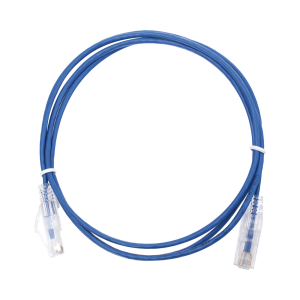 Cable de Parcheo Slim UTP Cat6 - 1.5 Metros (4.92 Pies) Azul Di?metro Reducido (28 AWG)