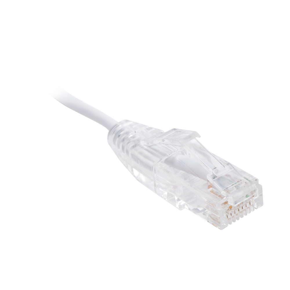 Cable de Parcheo Slim UTP Cat6 - 2 Metros (6.56 Pies) Blanco Di?metro Reducido (28 AWG) - Image 2