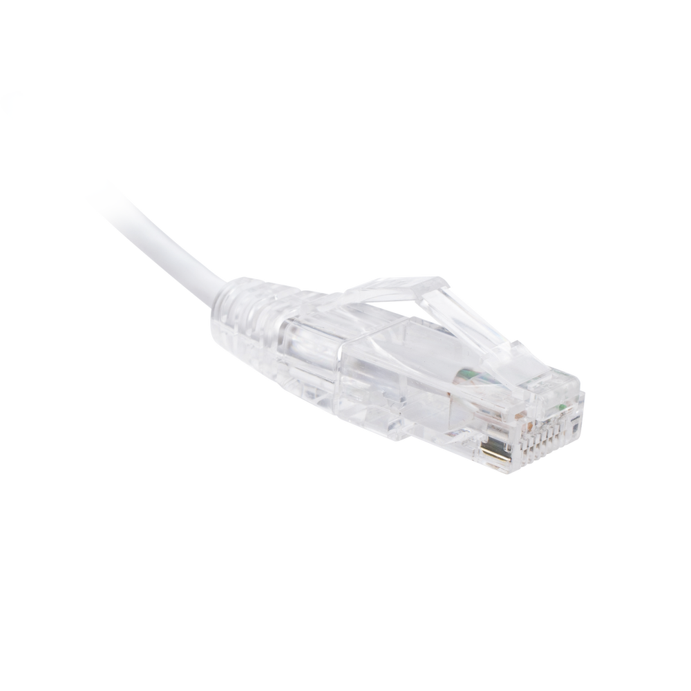Cable de Parcheo Slim UTP Cat6 - 3 Metros (9.84 Pies) Blanco Di?metro Reducido (28 AWG) - Image 2