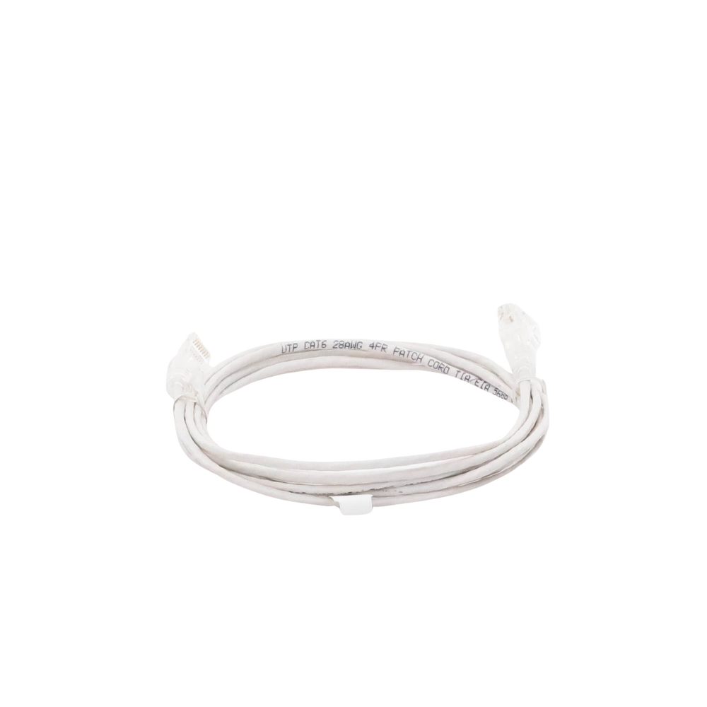 Cable de Parcheo Slim UTP Cat6 - 3 Metros (9.84 Pies) Blanco Di?metro Reducido (28 AWG) - Image 7