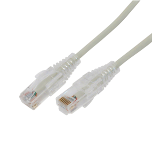 Cable de Parcheo Slim UTP Cat6A - 10 Metros (32.81 Pies) Gris, Di?metro Reducido (28 AWG)
