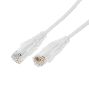 Cable de Parcheo Slim UTP Cat6A - 10 Metros (32.81 Pies) Blanco, Di?metro Reducido (28 AWG)