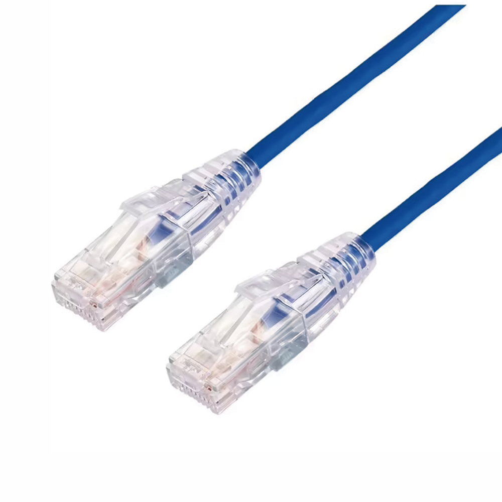 Cable de Parcheo Slim UTP Cat6A - 7 Metros (22.97 Pies) Azul, Di?metro Reducido (28 AWG)