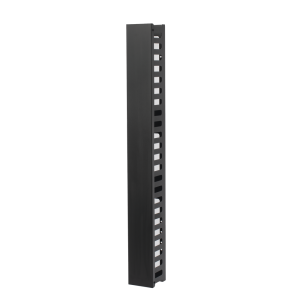 Organizador de Cable Vertical de 24 Unidades Rack Sencillo, Compatible con Racks Serie EIRL y EIQR