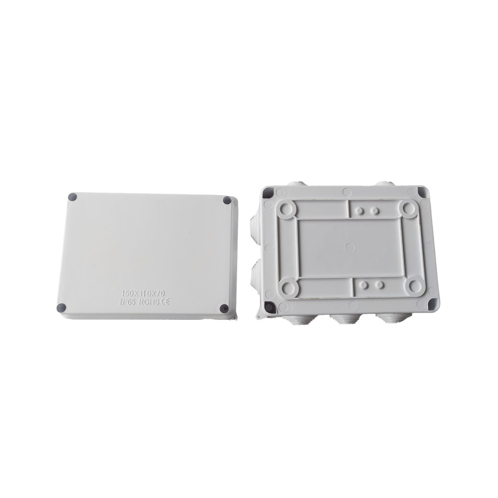 Caja de Conexiones Impermeable IP65, 10 Entradas, Dimensiones 150 x 110 x 70 mm, para Instalaciones Industriales, Comerciales y Residenciales, Incluye Tornillería para su Instalación - Image 3