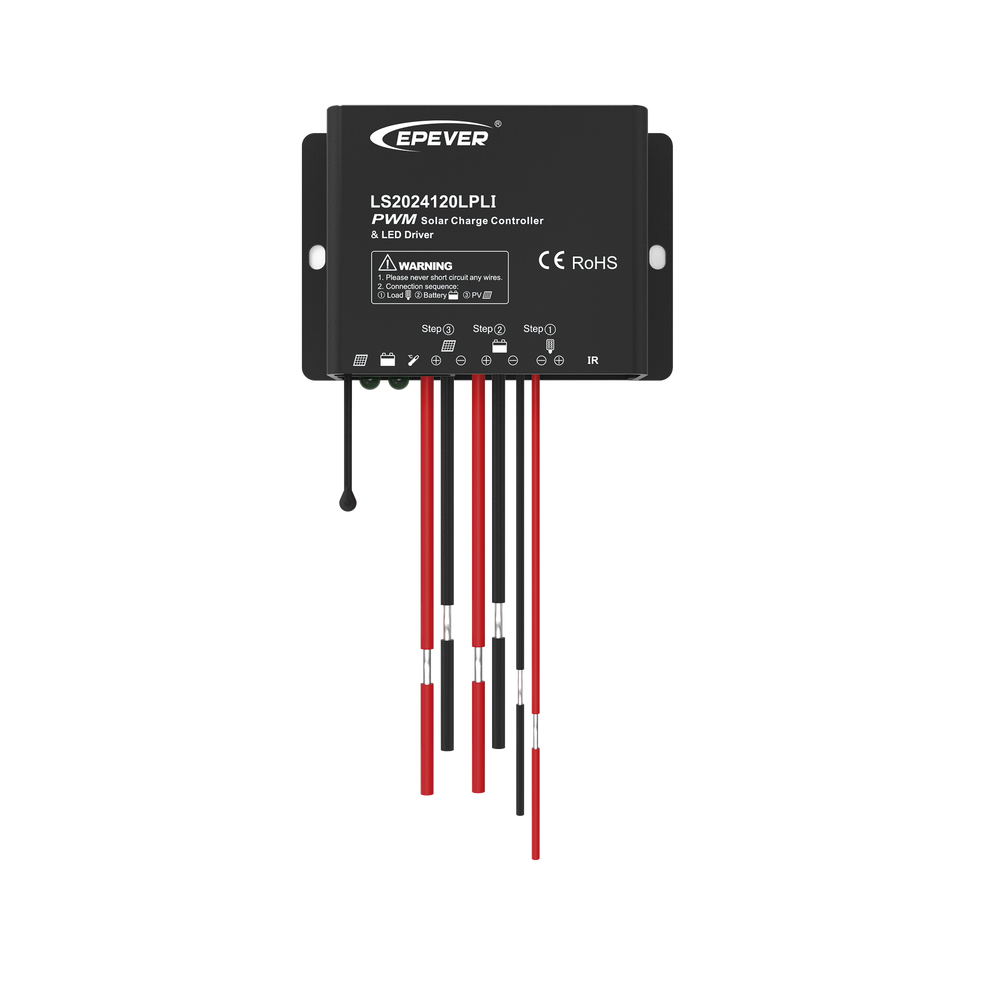 Controlador Solar de Carga y Descarga PWM 12/24V 20A