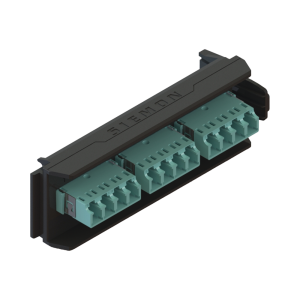 Placa Acopladora LightVerse, 6 Conectores D?plex LC/UPC, Acepta hasta 12 Fibras Multimodo OM3 y OM4 (No Shuttered)