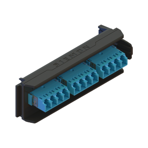 Placa Acopladora LightVerse, 6 Conectores D?plex LC/UPC, Acepta hasta 12 Fibras Monomodo (No Shuttered)