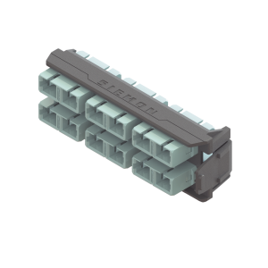 Placa Acopladora LightVerse, 6 Conectores D?plex SC, Acepta hasta 12 Hilos de Fibra Multimodo OM3 y OM4 (No Shuttered)