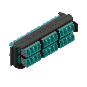 Placa Acopladora LightVerse, 12 Conectores D?plex LC/UPC, Acepta hasta 24 Fibras Multimodo OM3 y OM4 (No Shuttered)