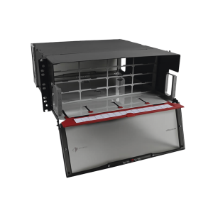 Distribuidor de Fibra ?ptica de Alta Densidad LigthVerse *Pro* Para Rack de 48.26 cm (19 Pulgadas), Acepta 16 Placas Plug and Play, Hasta 384 Fibras, 4 UR