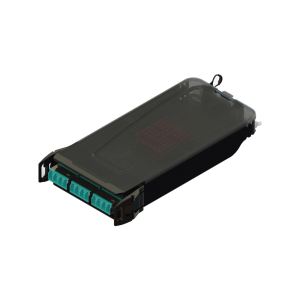 Cassette para Empalme (Fusi?n) LightVerse, Hasta 12 Fibras, Conectores LC/UPC Shuttered, para Fibra Multimodo OM4, 900um, 1 Metro (3.28 Pies)