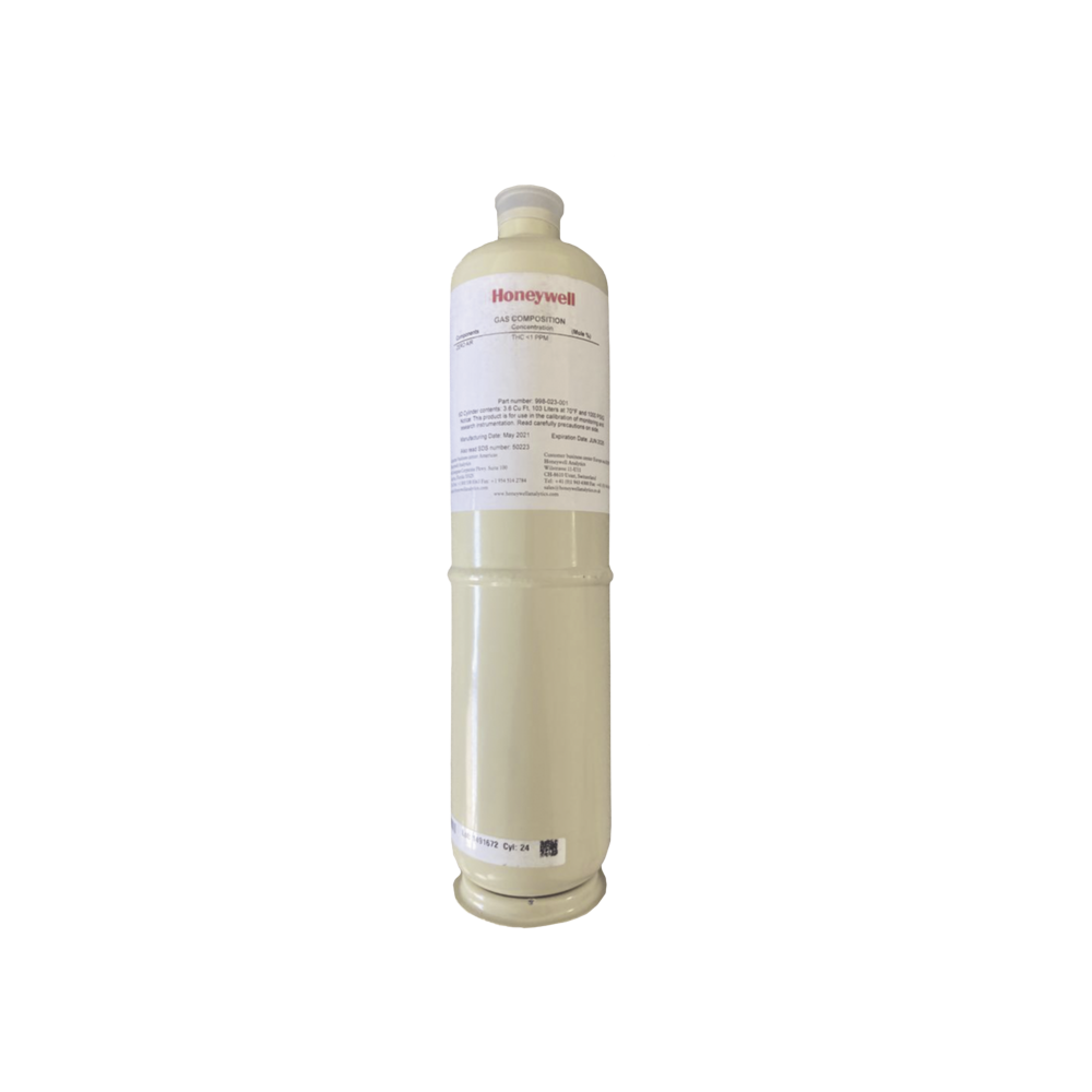 Cilindro De Calibración De Amoniaco NH3/Air, Concentración 100 ppm, Capacidad 58 L, Dimensiones 5/8" x 18" Para Serie XNX/XCD/S3K Gases Tóxicos