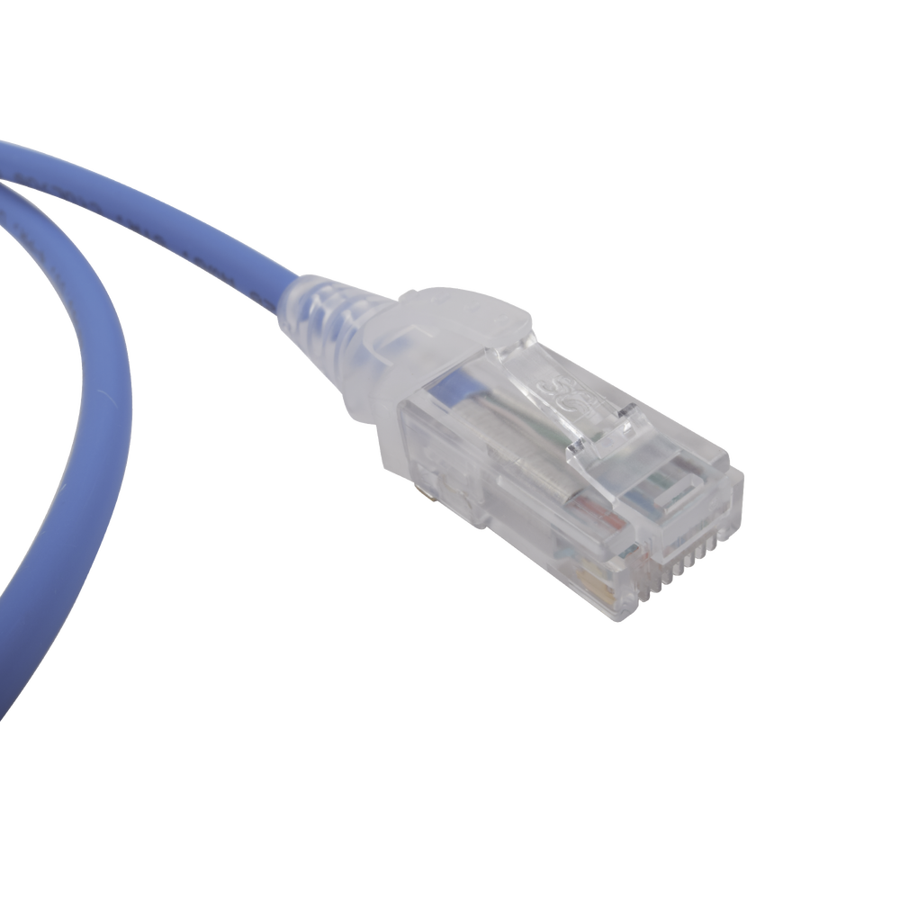 Patch Cord MC6 Modular Cat6 UTP, CM/LS0H, 0.91 Metros (3 Pies), Color Azul, Di?metro Reducido (28AWG) - Image 2