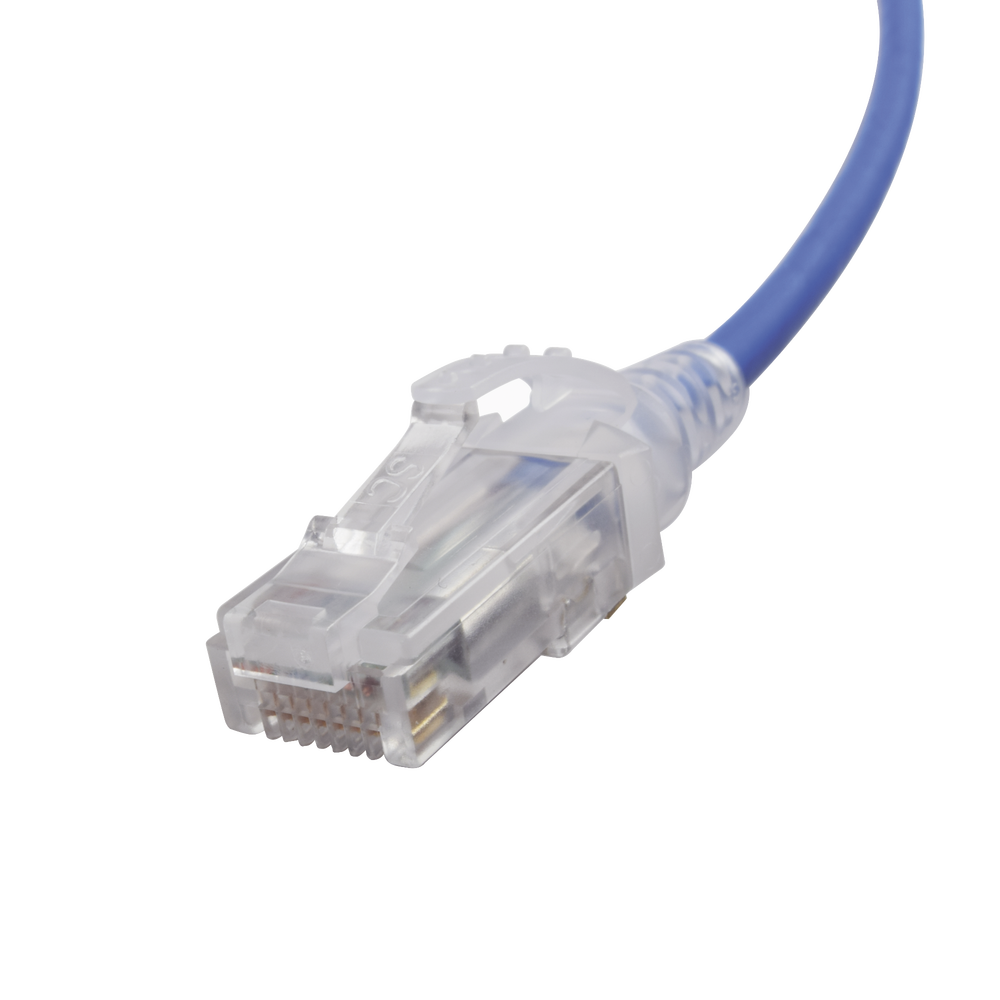 Patch Cord MC6 Modular Cat6 UTP, CM/LS0H, 1.52 Metros (5 Pies), Color Azul, Di?metro Reducido (28AWG) - Image 2