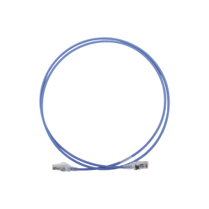 Patch Cord MC6 Modular Cat6 UTP, CM/LS0H, 1.52 Metros (5 Pies), Color Azul, Di?metro Reducido (28AWG)