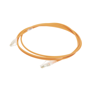 Patch Cord MC6 Modular Cat6 UTP, CM/LS0H, 2.13 Metros (7 Pies), Color Naranja, Di?metro Reducido (28AWG)