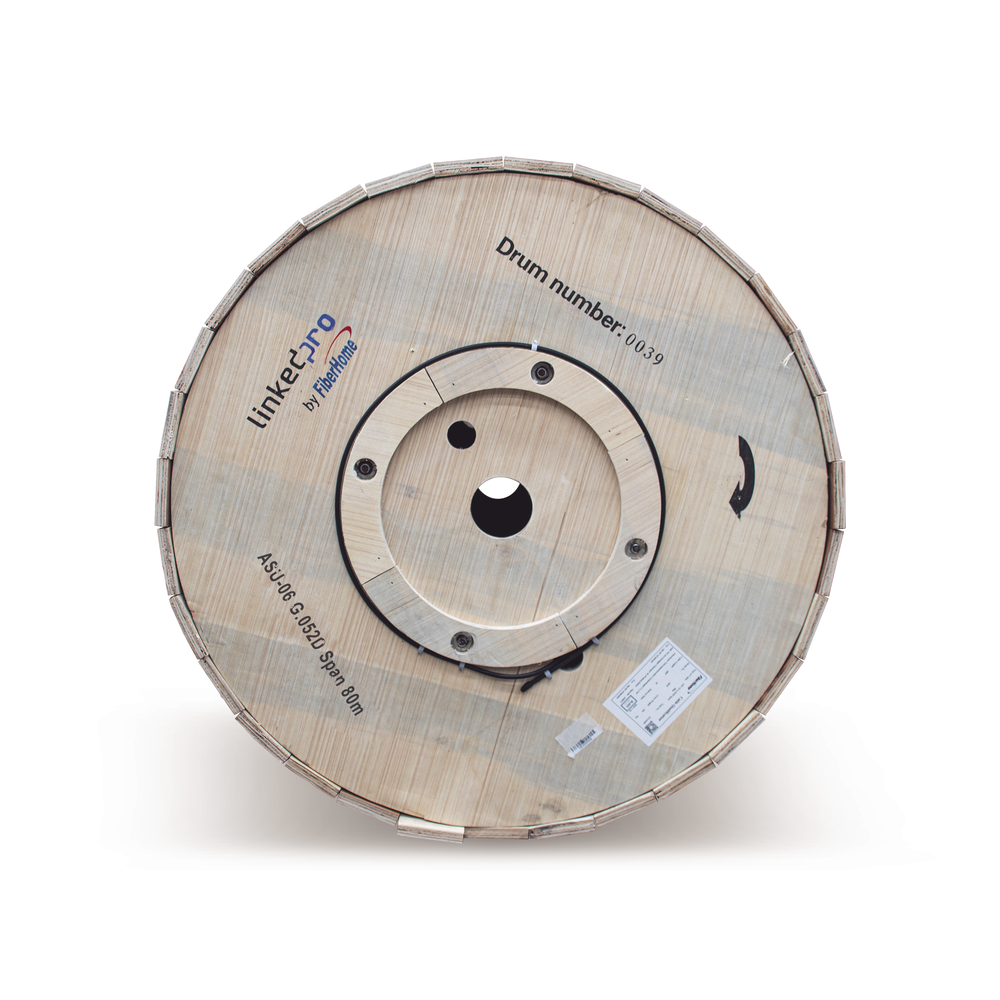 Carrete de 4 Kil?metros de Fibra ?ptica A?rea Mini ADSS (ASU) G.652D, Monomodo de 6 Hilos, Exterior, Span 80, Loose Tube - Image 2