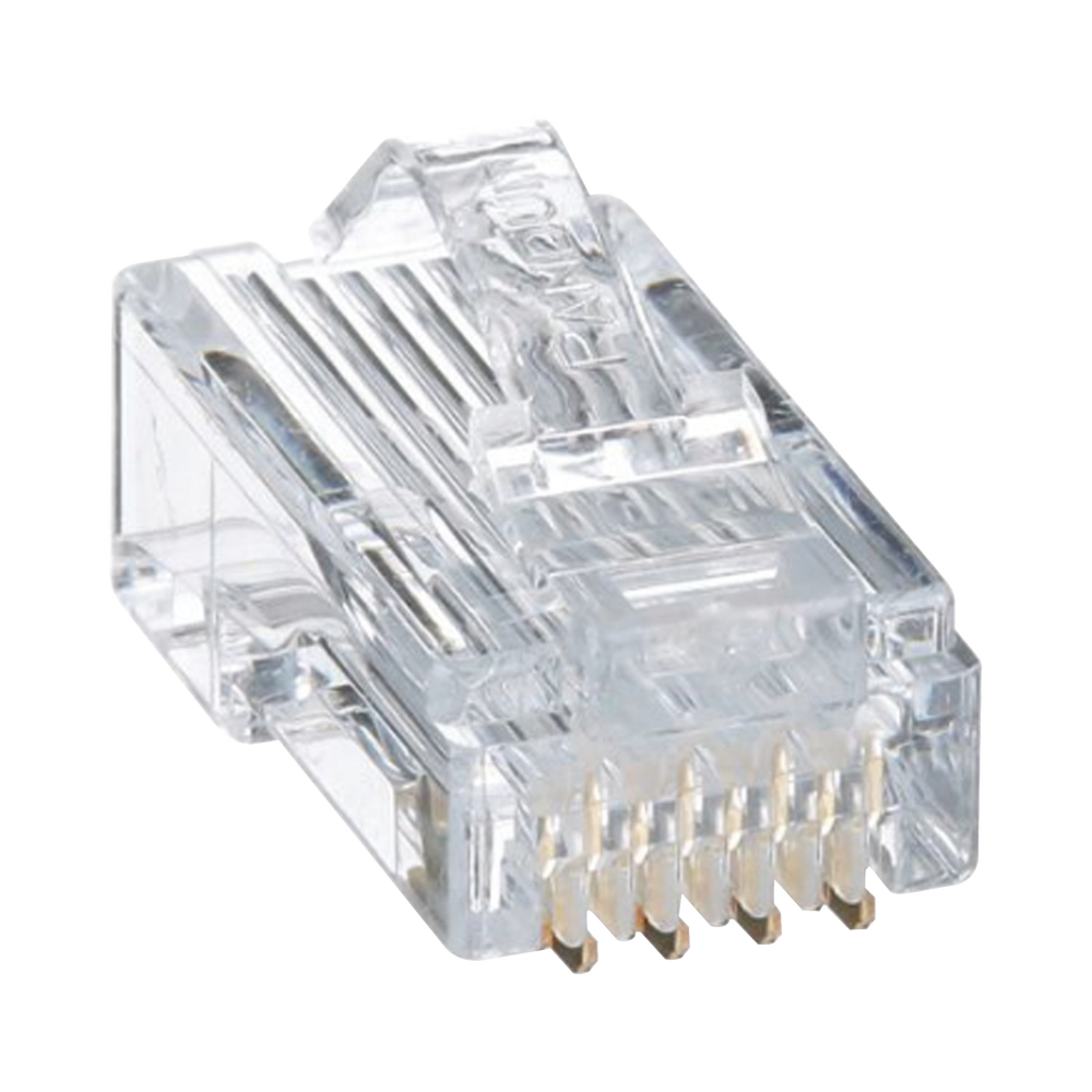 Plug RJ45 Cat5e, Para Cable UTP de Calibres 24-26 AWG, Chapado en Oro de 50 Micras, Paquete de 50 Piezas - Image 3